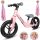  Bergen Zippy 12" Laufrad, Pink, Grau