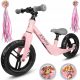  Bergen Zippy 12" Laufrad, Pink, Grau