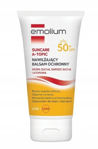 Emolium Suncare Feuchtigkeitsspendender Schutzbalsam für trockene und atopische Haut SPF50+ 150ml