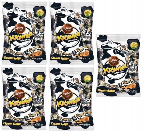 5x 1kg WAWEL Krówki Mleczne Cukierki