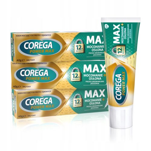  Corega Power Max 40g Haftcreme für Zahnersatz, Minze