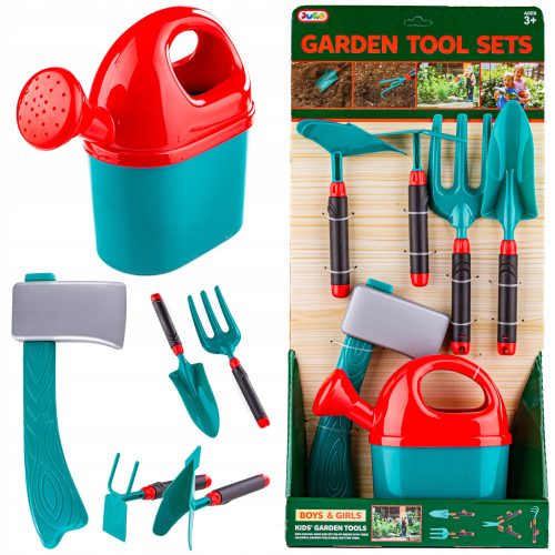 KLEINES GÄRTNER-SET Gartengeräte für Kinder 6-teilig. Gießkanne, Schaufel
