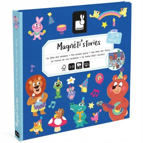  Magnetpuzzle Party im Wald Magneti'stories 3+ JANOD