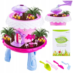   GÄRTNER-SET für Mädchen, GARTEN-PUPPENHAUS, Pflanzen-Gießkanne