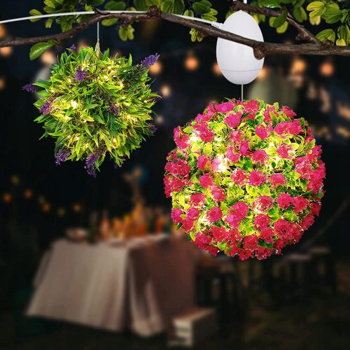  2X KÜNSTLICHE KLEINE BLUMEN-LED-LAMPE GARTENLAMPE