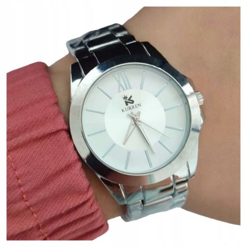  Damenuhr mit silbernem Armband, schlicht, klassisch und stilvoll