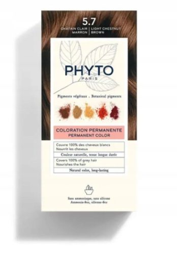Pflanzliche Haarfarbe PHYTO Color in Hellem Kastanienbraun 5.7