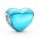  Charms Metallic Türkis Herz 925 Silber