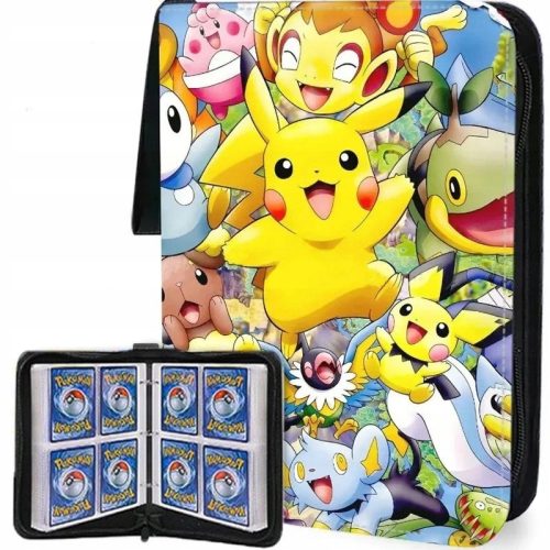  Pokemon-Kartenalbum, Pikachu-Ordner für 400 Karten, 60 Karten