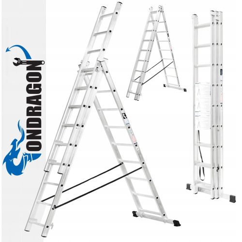 Ondragon-Leiter 7 m Aluminium