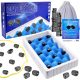  MAGNETISCHES SCHACHSPIEL MAGNETISCHE STEINE SCHACH-LÄDAGOGISCHES SPIELSET