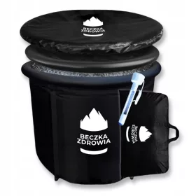   Gesundheitsfass zum Schwimmen Whirlpool Große tragbare Badewanne 350L + Thermometer