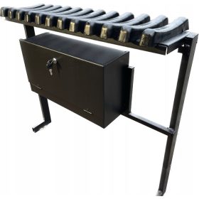 KLAPPBARE FRIEDHOFSBANK MIT GROSSER BOX 85CM