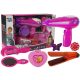  Beauty-Set mit Zubehör, Haartrockner, Glätteisen, Rosa