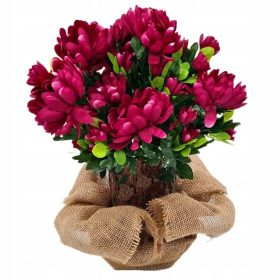    ZENTRUM FÜR DAS FRIEDHOFGRAB, KOMPOSITION AUF DEM STAMM, BLUMENSTRAUß