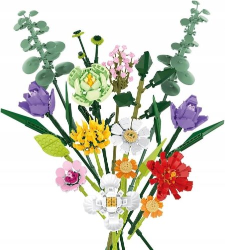  Blöcke BLUMEN Blumenstrauß DIY Ewige Blumen GESCHENK 836 Stk. 034004