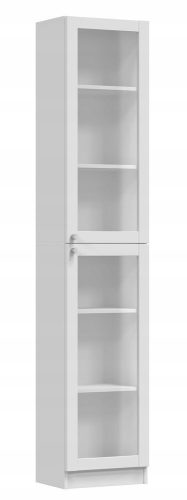  Vitrine weiß matt 200 x 40 x 31 cm TopEshop W40 2S PAFOS