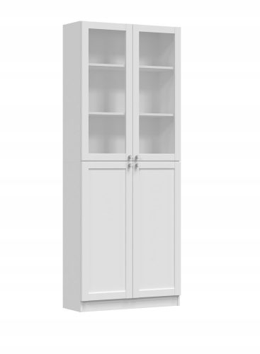  Vitrine weiß matt 200 x 80,5 x 31 cm TopEshop PAFOS W80 2SH