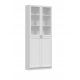  Vitrine weiß matt 200 x 80,5 x 31 cm TopEshop PAFOS W80 2SH