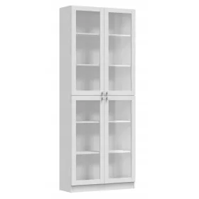  Vitrine weiß matt 200 x 80,5 x 31 cm TopEshop PAFOS W80 4S