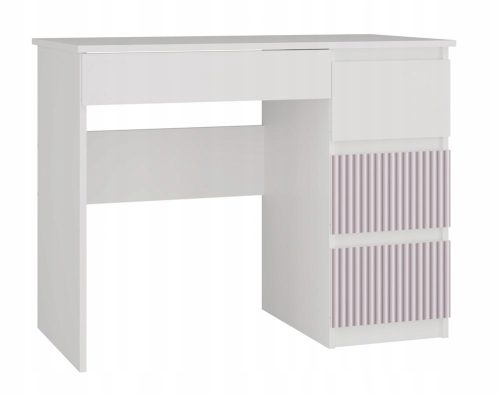  TopEshop Arteso Schreibtisch 98 x 51 x 76 cm weiß, Rosatöne