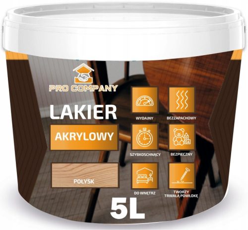 Pro Company Acryllack für Holz 5L glänzend