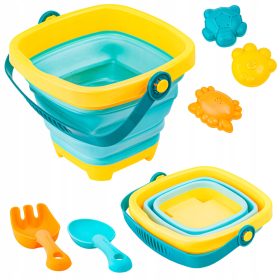 Sandspielset, faltbare Silikon-Eimer, Zubehör, Formen