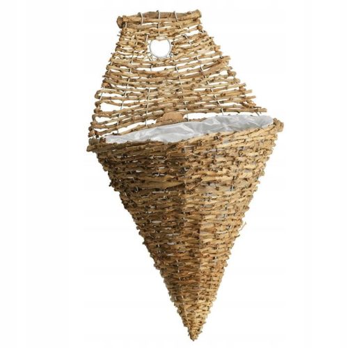  Videx Garden Blumentopf 19 cm x 30 x 52 cm, Korbgeflecht in Braun- und Beigetönen