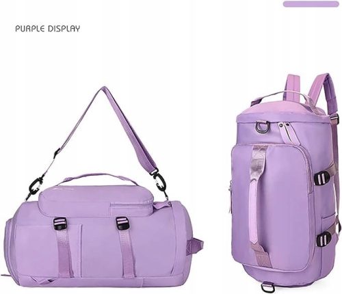  Sporttasche, Rucksack mit Schuhfach, lila