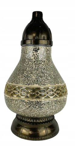  Kerzenkaraffe Buntglasmosaik Gold 36 cm