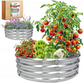  Mini-Gewächshaus 120 cm x 120 cm, verzinkter Stahl