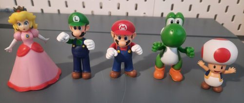  Super Mario Luigi Peach Yoshi Toad Jakks Figur