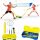 Federball, Schnur, Abdeckung, Schläger, Netz, Pfosten, Federballset, Outtec 66051 Schlägerset mit Federball