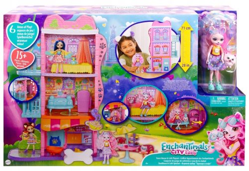  Enchantimals-Set – Stadthaus mit Café und HJH65-Puppe
