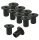 100 x Ericson-Mutter schwarz M10 x 18 mm Inbusschlüssel