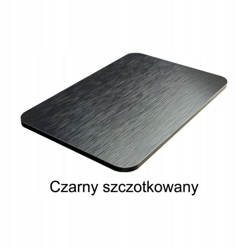 Dibond-Verbundplatte 3mm Schwarz gebürstet