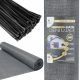 Graues Maskierungs-Schattennetz 1,5 x 50 m, 90 % XXL