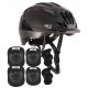  Verstellbarer Kinder-Fahrradhelm 48-52 + Nils Extreme H210 S Protektoren-Sets