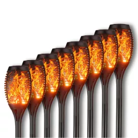  Global-Store eingebettete Solarlampe schwarz 52 cm 8 Stk.