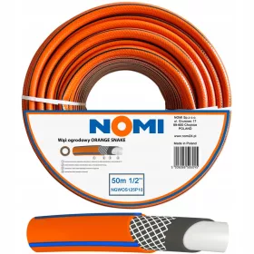    NOMI ORANGE GARTENSCHLAUCH 1/2'' 50 m PREMIUM 4-LAGIG STARK LANGLEBIG