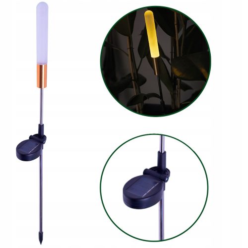  Forever Light eingebettete Solarlampe, schwarz, 67 cm, 1 Stk.