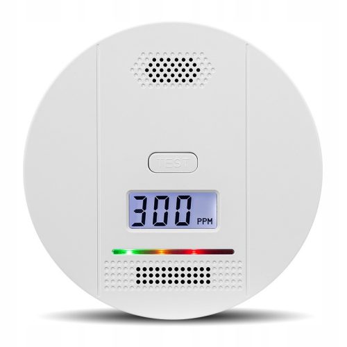 DETEKTOR ALARM RAUCH UND KOHLENMONOXID CO2 GAS SENSOR LCD HD