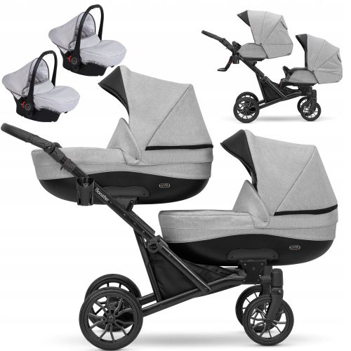  Kindersitzerhöhung Twins One Behind The Other 3in1|Carlo-Sitze