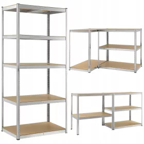    Springos Lagerregal aus Metall, 180 x 90 x 40 cm, max. 175 kg pro Regal