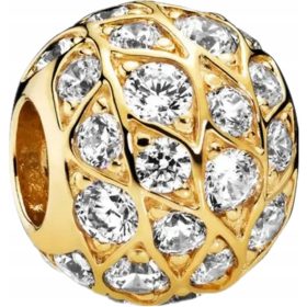  Charms Perle 100 % 925er Silber vergoldet @ 100