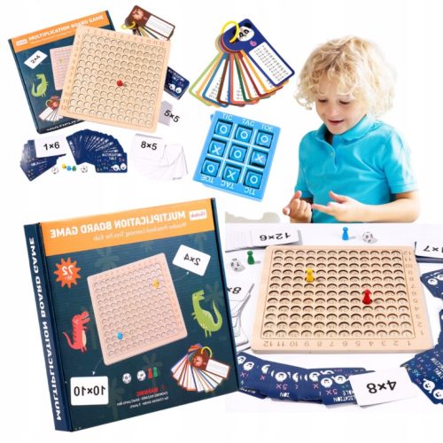  BRETTSPIEL EINMALTABELLE PÄDAGOGISCHES LERNEN + Arcade-Spiel 16002 LEANToys