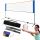MULTIFUNKTIONALES VERSTELLBARES SPORTNETZ 3in1 BADMINTON TENNIS VOLLEYBALL