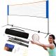 MULTIFUNKTIONALES VERSTELLBARES SPORTNETZ 3in1 BADMINTON TENNIS VOLLEYBALL