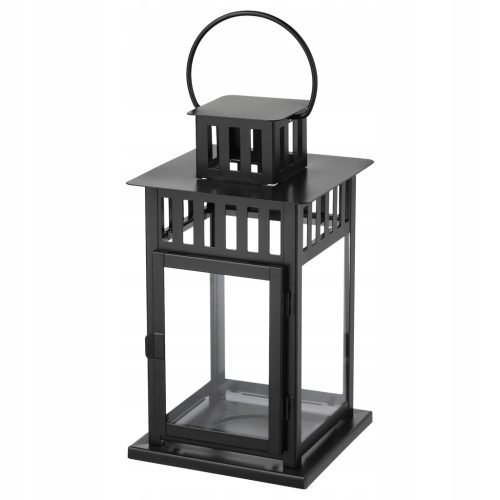  IKEA BORRBY Laterne Laterne Kerzenhalter SCHWARZ