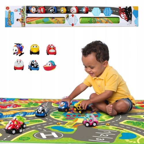  OBALL MAT FÜR KINDER Teppich Teppich mit Autos